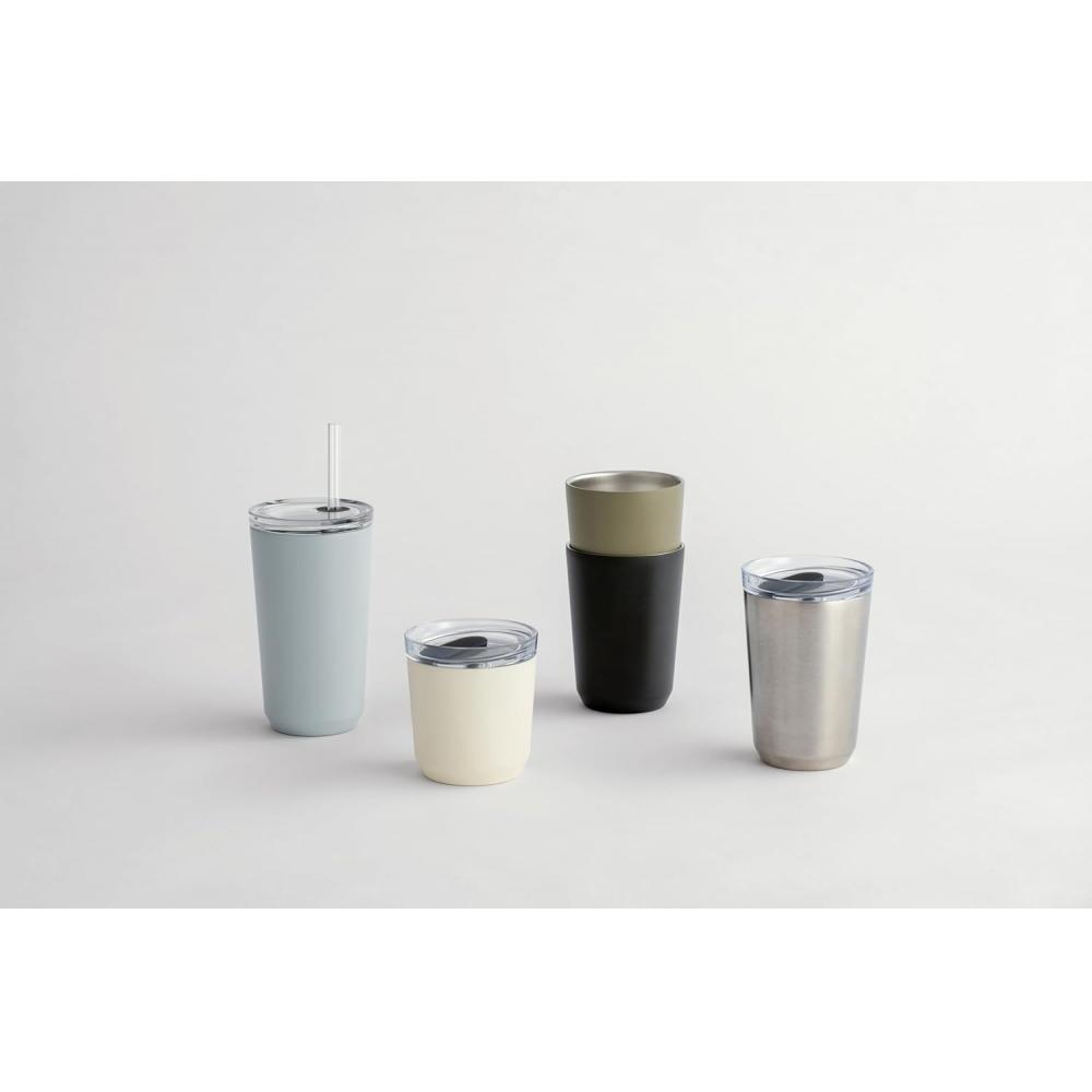 KinTo  KinTo  To Go Tumbler  480 Ml  Black  With Straw  20243  480 Ml  With Straw  Black