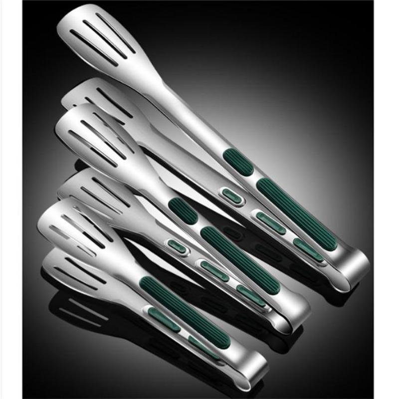 Non-slip Stainless Steel Food Forceps Meat Bread Clip Barbecue Grill Swedish Table Clip Kitchen Tools Kitchen Accessories