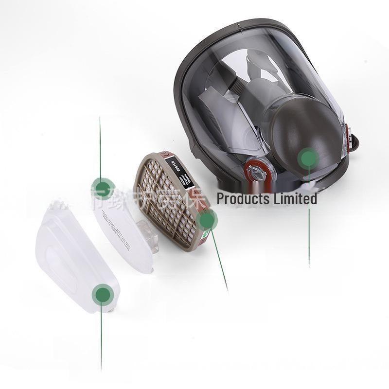 6800-Style Gas Mask for Spray Painting, Dust, Chemicals, Pesticides, and Polishing