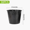 50/100pcs Black Seedling Nursery Pots Planting Pot Black Grow Bag Transplant Breathable Cup Vegetable Container Nursery Cup