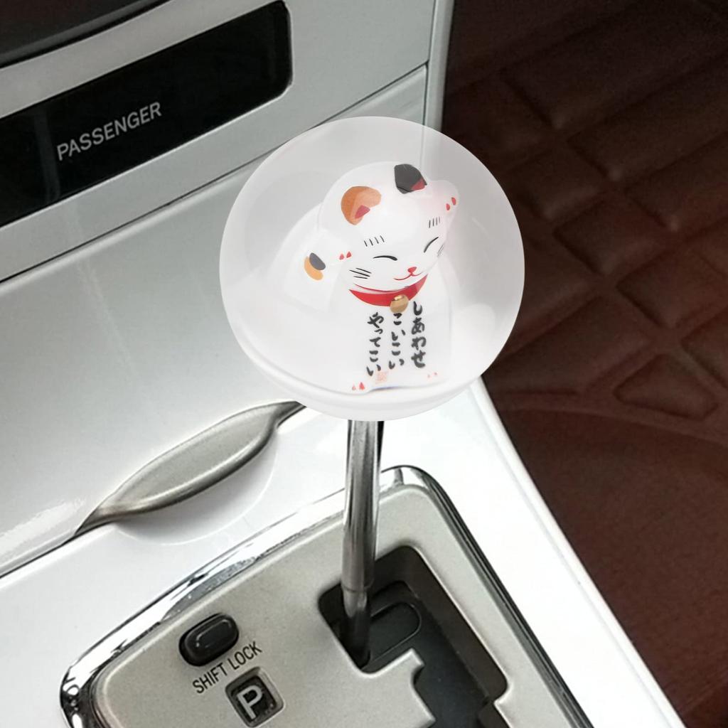 Gear Shift Knob, Majatou Gear Stick Shift Knob Universal Lucky Cat Gear Shift Knob