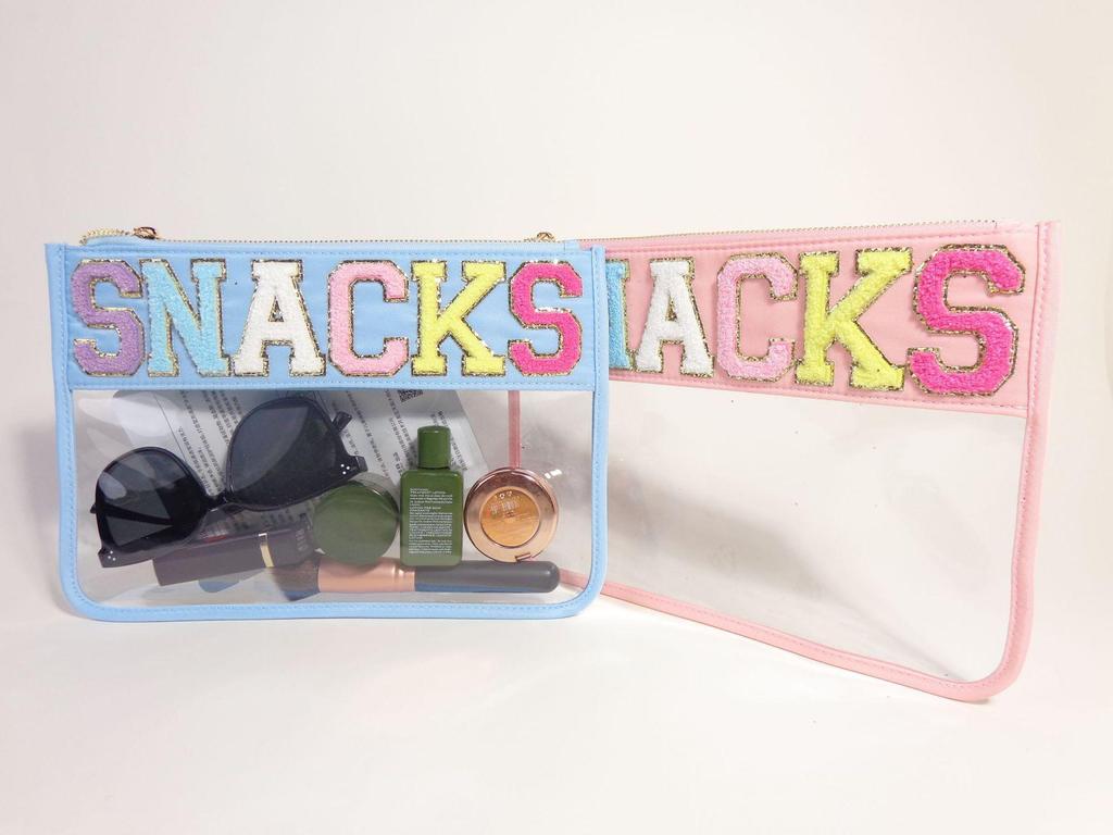 Embroidered PVC Transparent Travel Set: Cosmetics, Toiletries, Towel, File Storage Bag