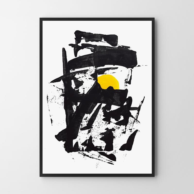 Poster Black Abstraction