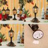 Christmas Snowman Figurine Vintage Table Lamp With Light Music And Snow Effect For Holiday Decor