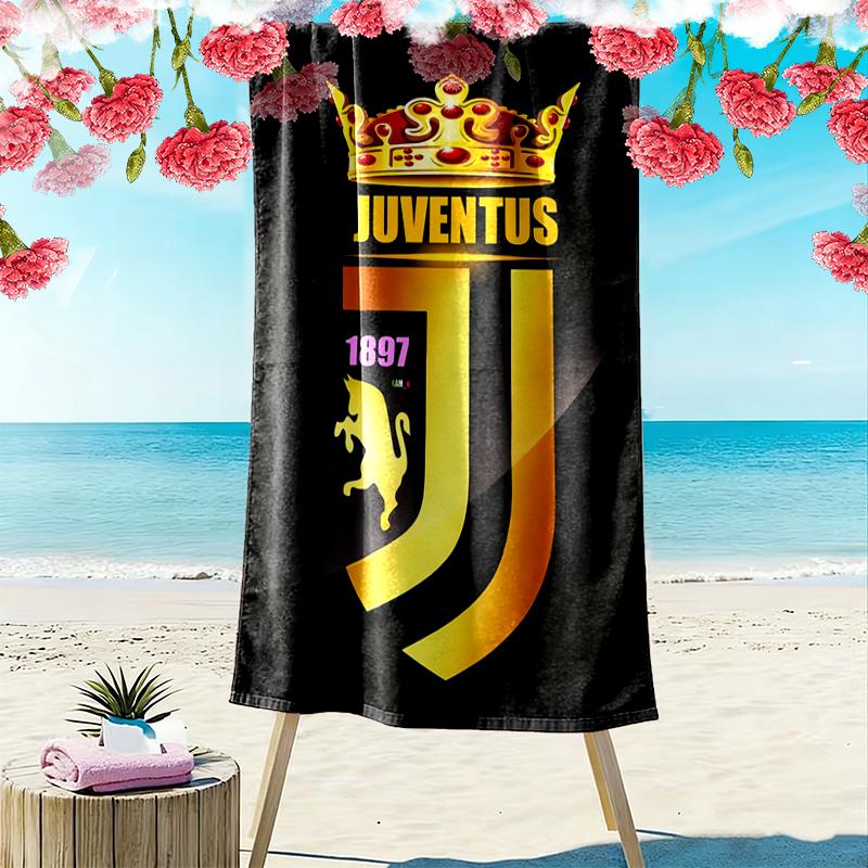 1pz Asciugamano da Spiaggia del Juventus Football Club Regalo di Compleanno Ideale per la Famiglia, un Asciugamano da Spiaggia Vivace Adatto per Attività all'Aperto