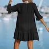 European and American women's clothing popular women's beach clothes sunscreen shirts casual loose vacation women's beach skirts