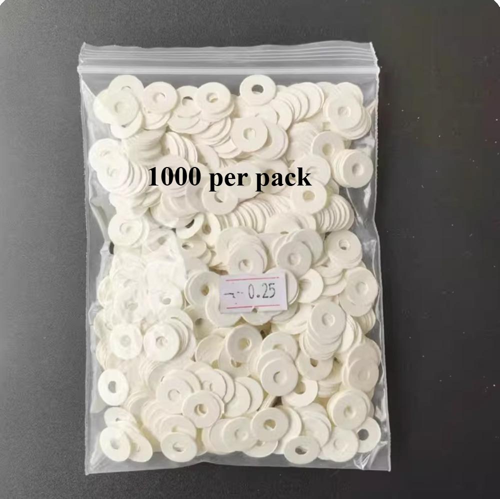 Piano accessories washers, key washers, paper washers, there are 1000 paper washers per pack.