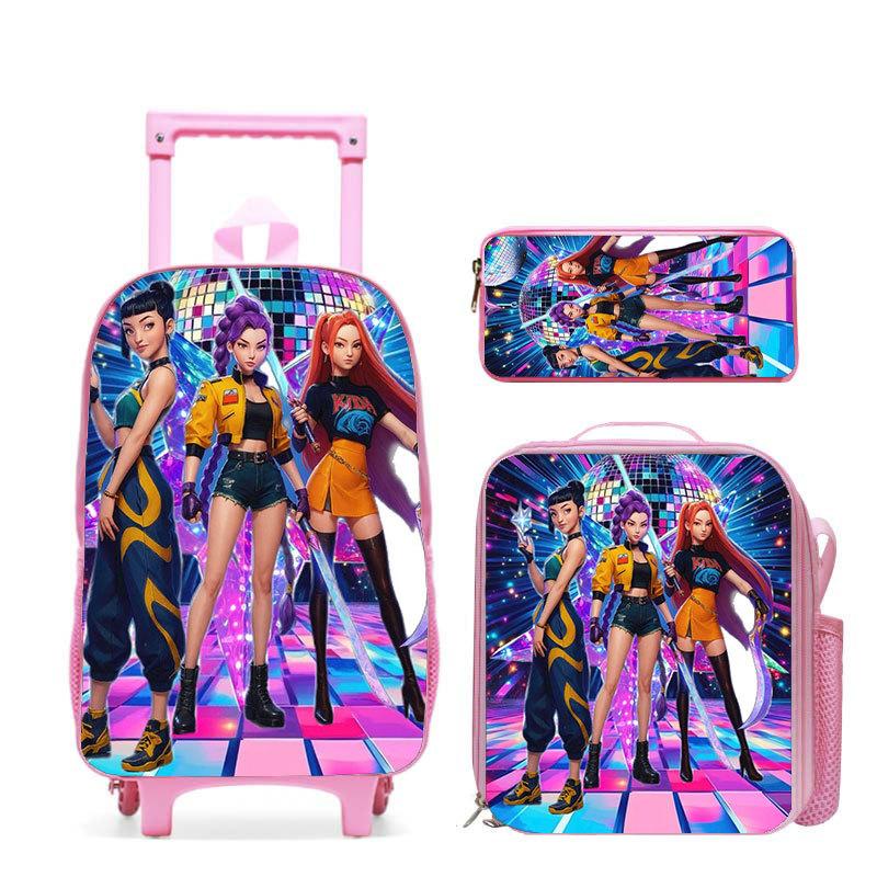 Kpop Witch Hunter Girl Group Schoolbag High Definition Printing Casual Crossing Border Lightweight Tie Rod Backpack One Piece Hair