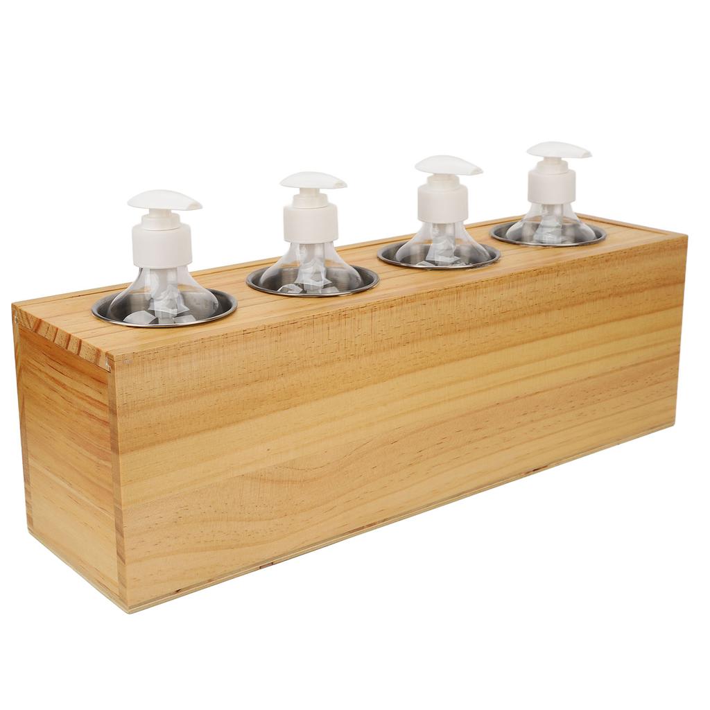Massage Oil Heater 4 Bottles Constant Temperature Quick Heating Removable Lotion Warmer 110‑240V US