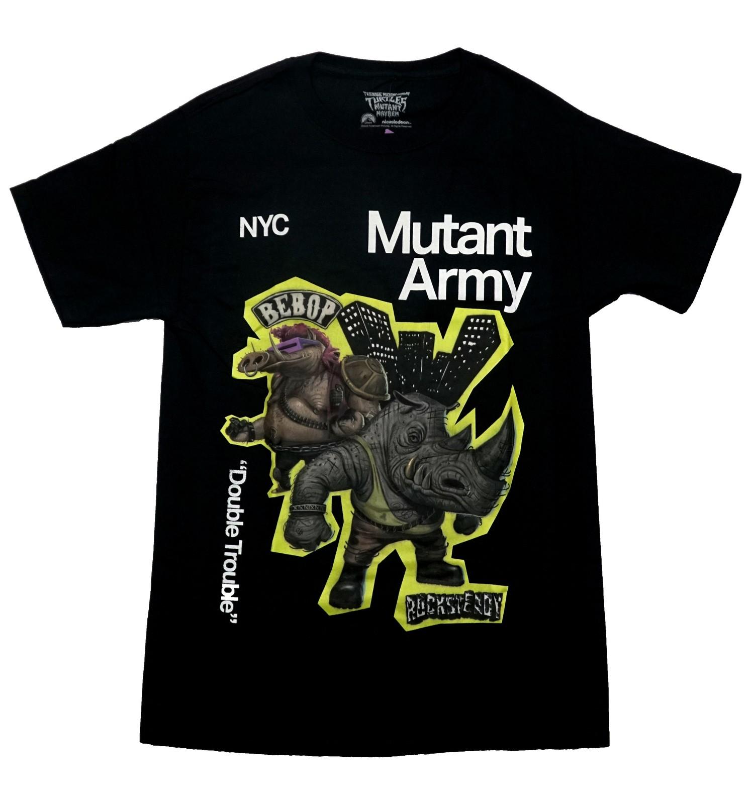 Teenage Mutant Ninja Turtles New Adult T-Shirt - Mayhem Bebop & Rocksteady XXXL