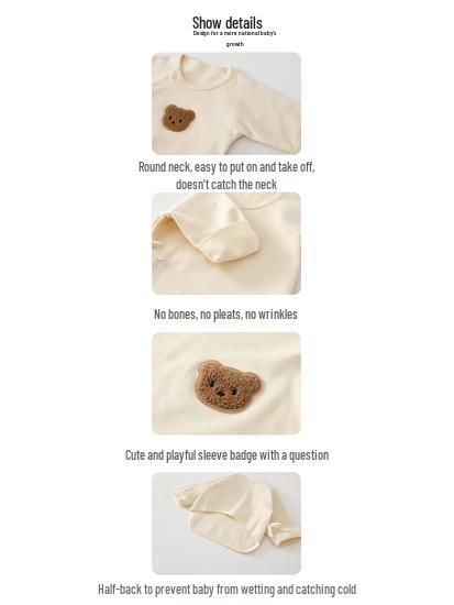 Pure Cotton Long-Sleeve Boneless Shirt for Newborns (Sizes 52 & 59)