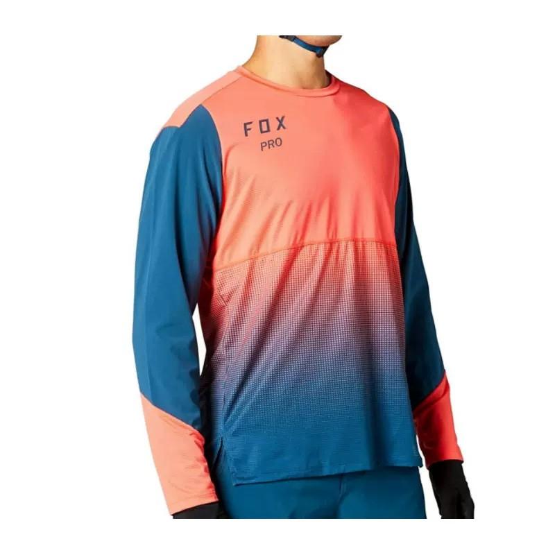 Mens Long Sleeve Cycling Jersey Breathable Quick Dry Mountain Bike Road Trail Riding Shirt