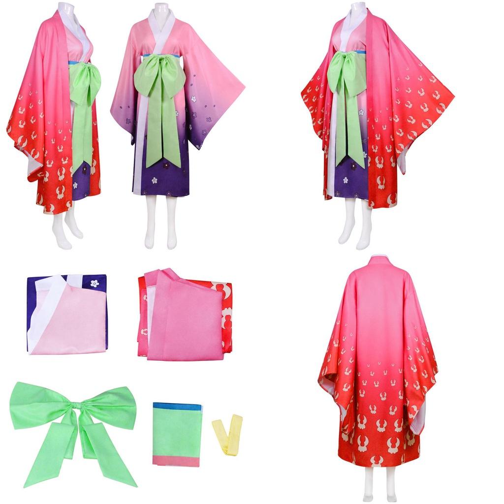 Beautifully Designed One Piece Wano Country Kozuki Hiyori Kimono For Women