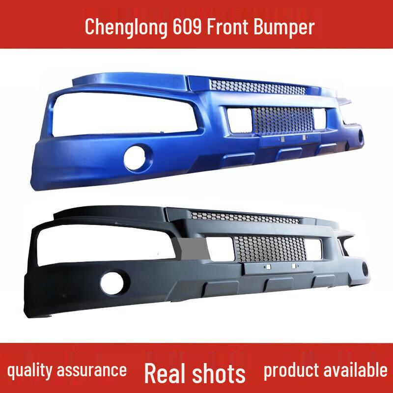 Black Plastic Front Bumper for Liuzhou Hualing Baolong 507 and Chenglong 609 Trucks Reinforced Bar Bracket