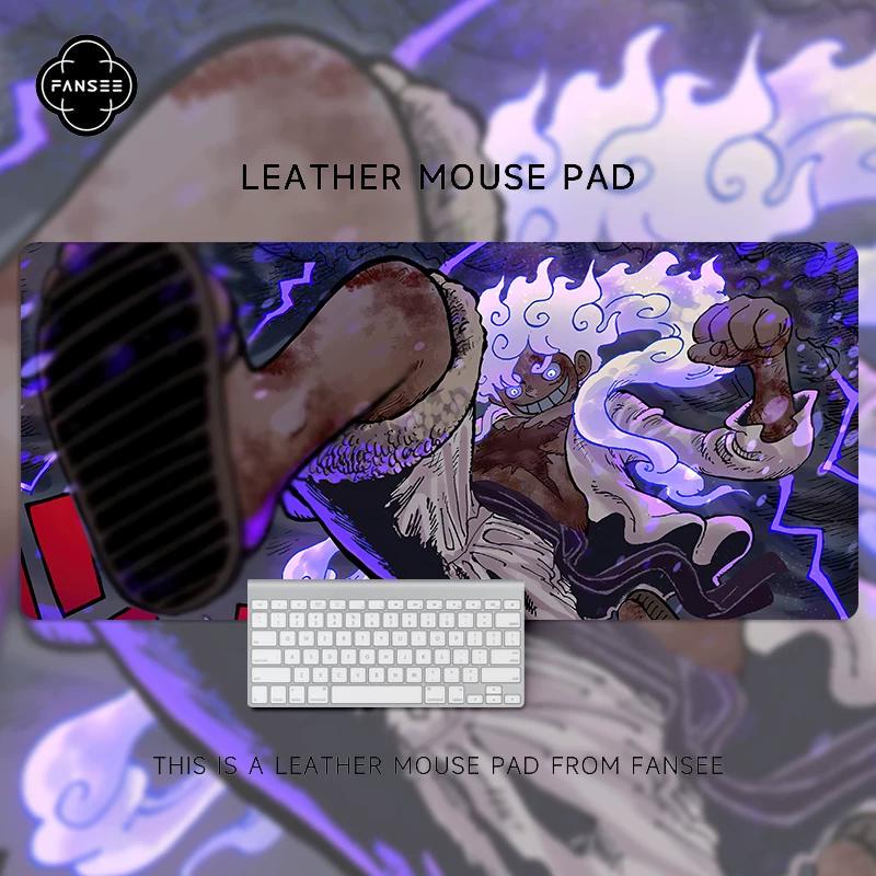 Cartoon  Animation ONE PIECE Monkey D. Luffy Leather Mouse Pad Oversized Animation Two-dimensional Office Computer Desk Pad Waterproof Non-slip Pad