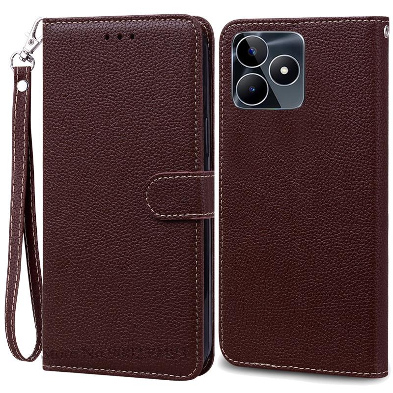 Pouzdro peněženka/flipový kryt z umělé kůže pro Realme C53, pouzdro z umělé kůže pro OPPO Realme C53 C 53, pouzdro na telefon Realme C53, pouzdro a kryt