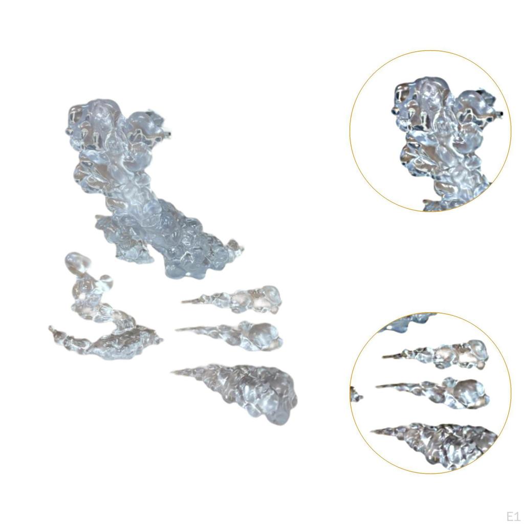 Smoke Effect Model Action Figure Accessory Funny Lightweight Diorama Accessories for