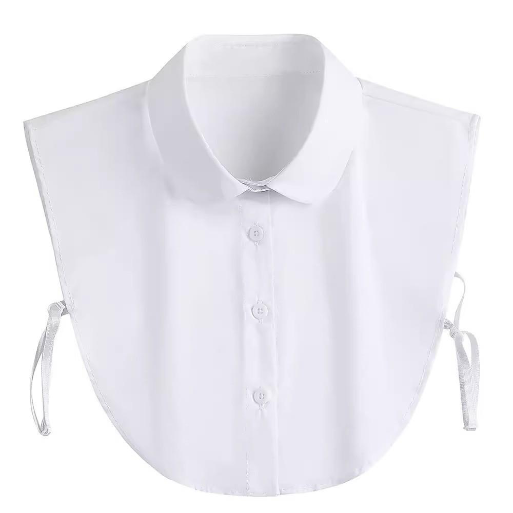 Fashion Cotton Fake Collar Adjustable Straps False Blouse Collar Detachable Collar  Women Men