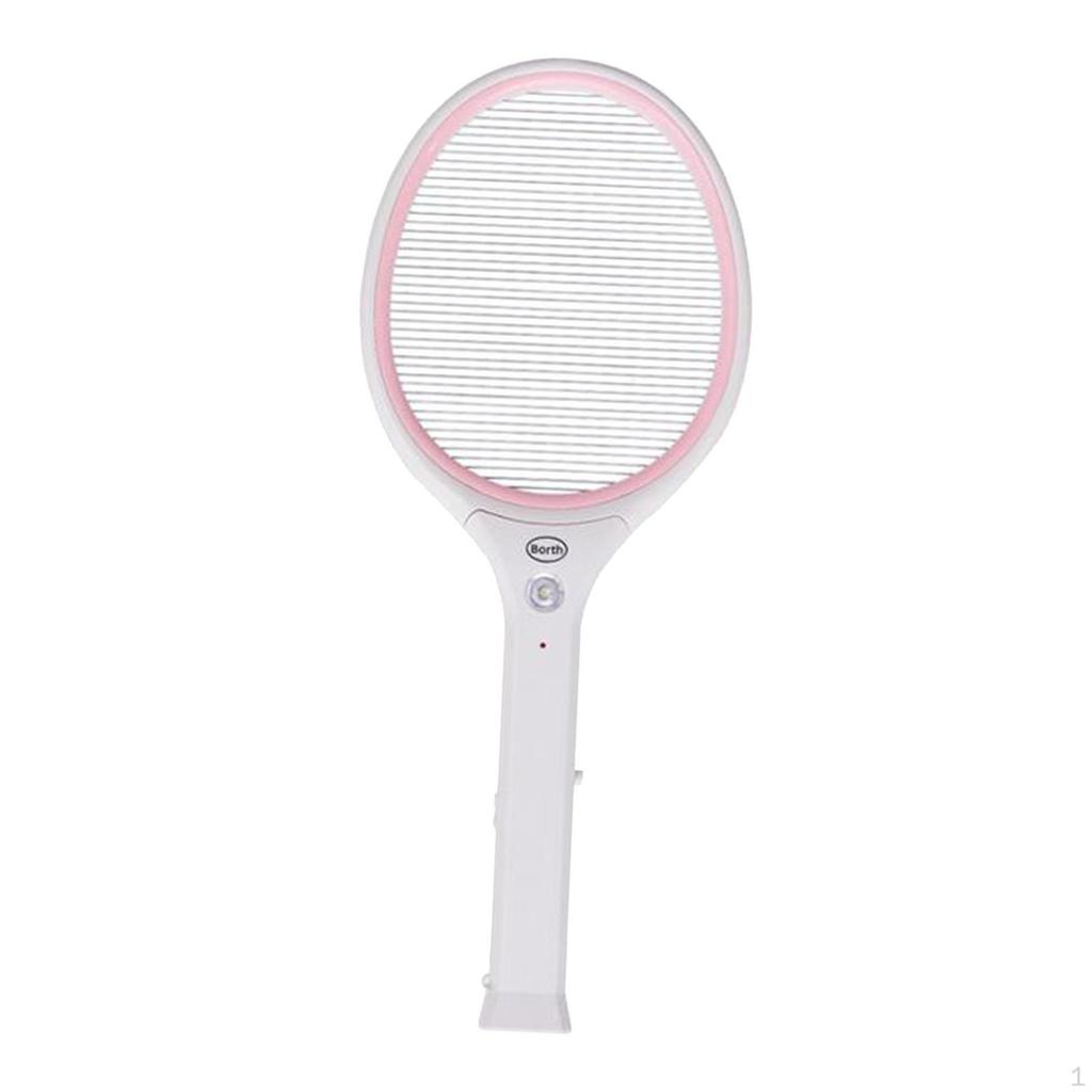 Bug Zapper Mosquito Killer Lamp Comfortable Grip Electric Fly Swatter Racket