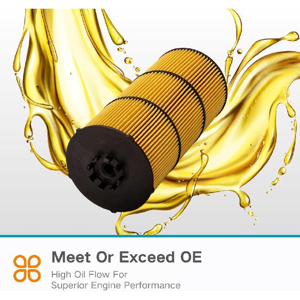 FS19915 Fuel Water Separator and LF17511 Oil Filter Replace A0000903651 P551011 PF9804 A4720921205 A4731800909 P7505 P551005 A4721800109 Compatible