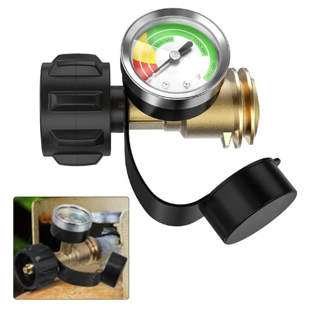 Camping Gear Propane Adapter Tank Level Indicator Grill Accessories
