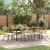 Garden Dining Set 7 pcs Brown Poly Rattan