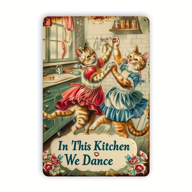 Retro Metal Animal Wall Art for Home Kitchen Farm Cafe Garden