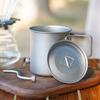 Water Kettle Portable  111ml Grade Titanium Pour Over Coffee Kettle Gooseneck Spout Folding Handle For Camping Hiking Travel