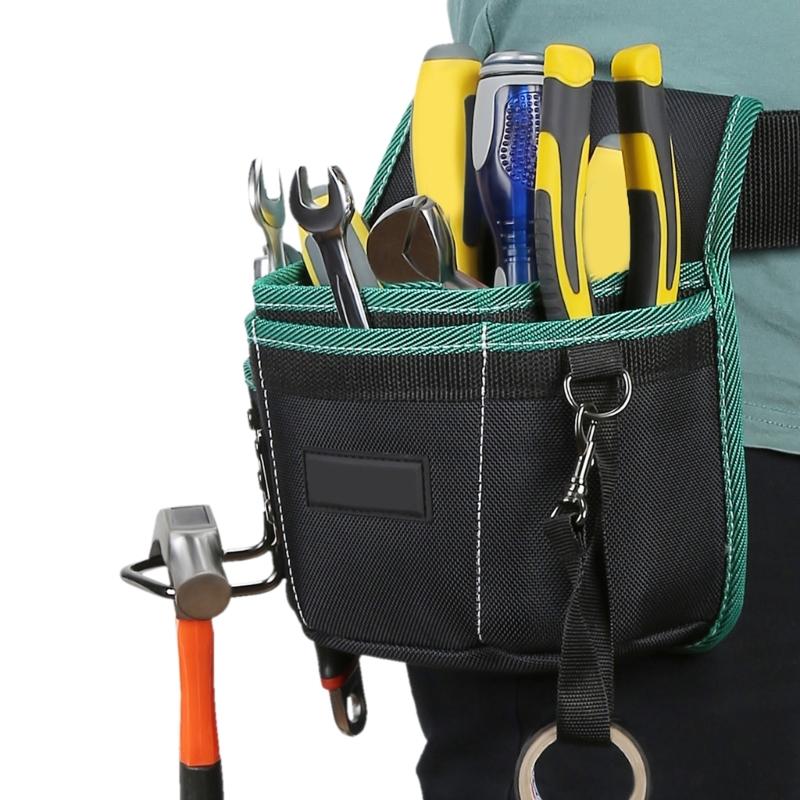Tear Resistant Tool Belt Pouch for Carpenters and Electricians with Comfortable Fit and Enhances Portability