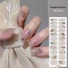 New Style Red Book Gel Nail Stickers: Semi-Western, Korean No-Bake Nail Art