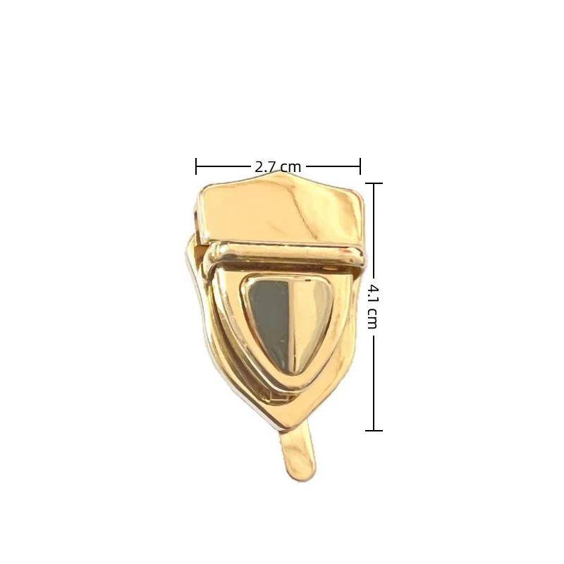 1Pc Metal Tongue Lock Mortise Clasp High-Quality Metal Fastener for Leather Craft Women Handbag Small Leather Goods
