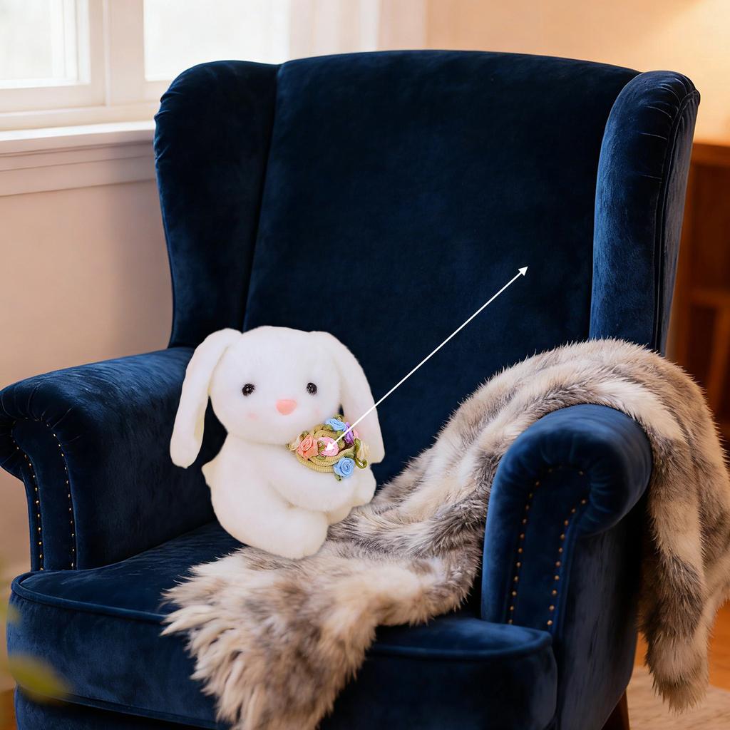 Adorable Plush Table Decor Set: Transformable Flower Bouquet & Hat Soft Figurines For Cozy Home Accents