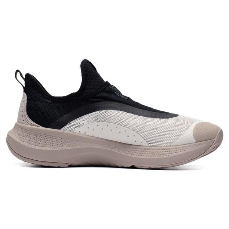 New LiNing Soft Go Anti Slip And Wear Resistant Breathable Low Top Sports Casual Shoes Men's Gray Black AGLT105-3