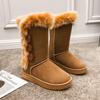 20252025 Hot-selling Ug Snow Boots Women's Medium Tube 5825 Hairball Ball with the Same G Warm Women's Cotton Shoes 2025