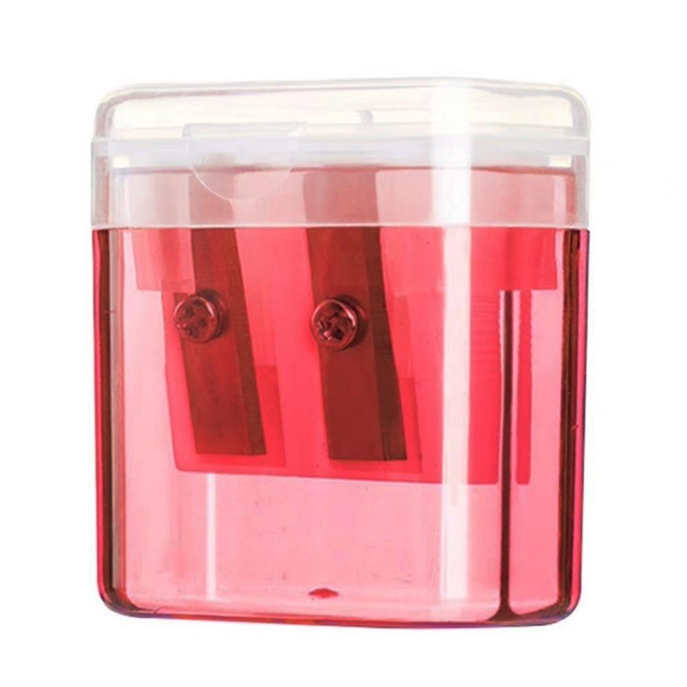 Dual Holes Pen Sharpener With Lid Pencil Sharpening Tool New Pencil Sharpeners Student Stationery