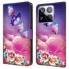 For Xiaomi 15 Pro Case with Card Slot Pattern Printed TPU+PU Leather Flip Phone Cover