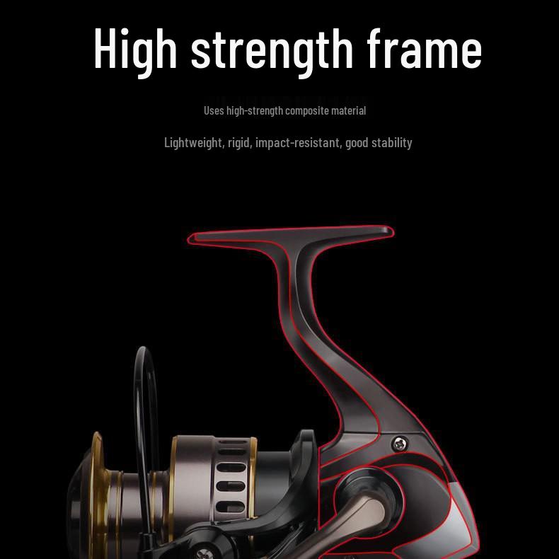 Mulineta HE Complet Metalică pentru Lansări Lungi, pentru Pescuit la Momeală Artificială și Pescuit Marin