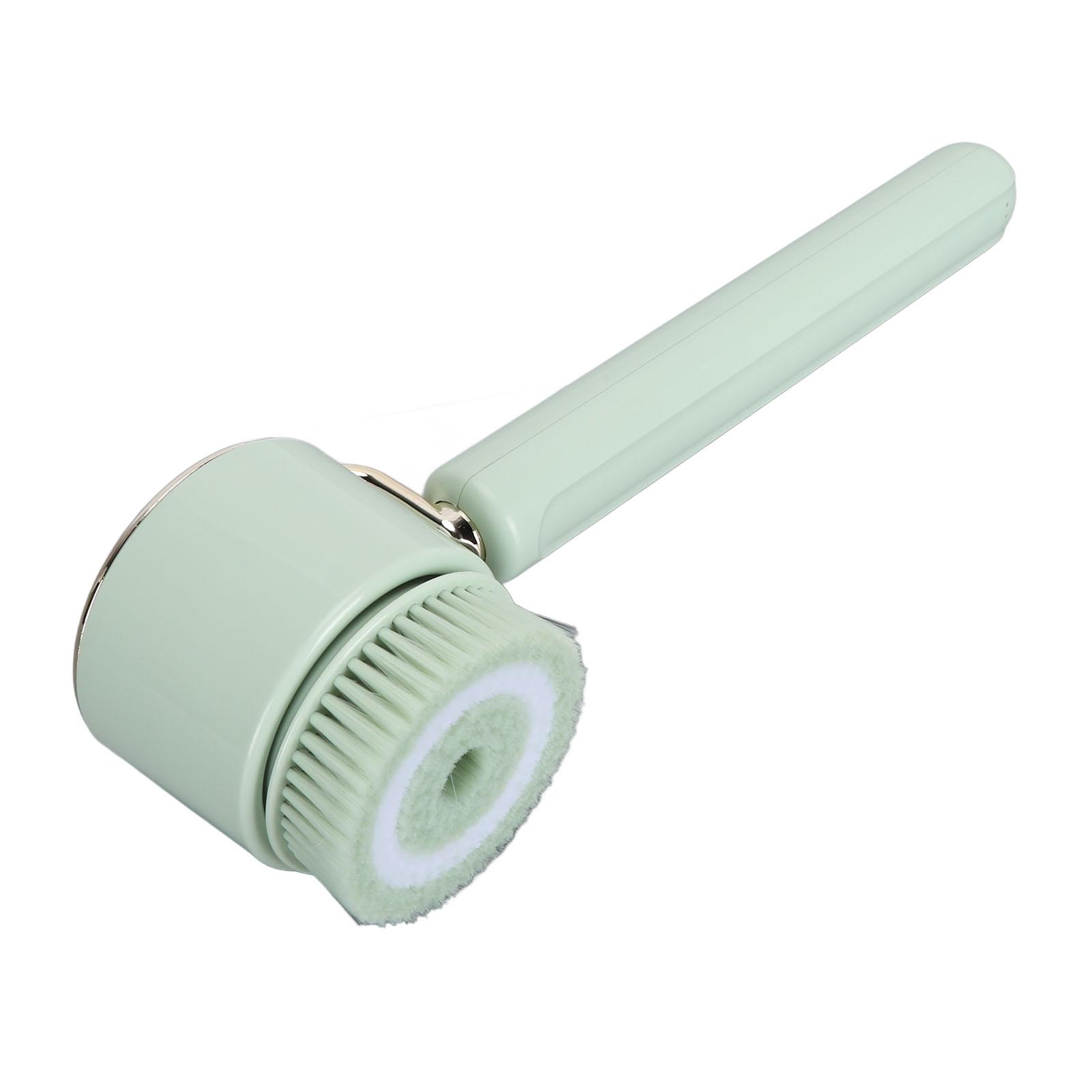 Electric Body Scrubber Brush with 5 Brush Heads Waterproof Cleansing Handle Shower Brush