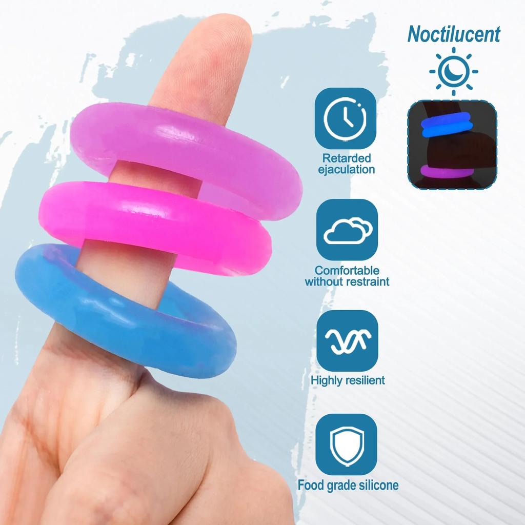 Soft Silicone Penis Cock Ring Delay Ejaculation Ball Scrotum Stretcher Adjustable Semen Sleeve Rings SM Bondage Sex Toy for Men