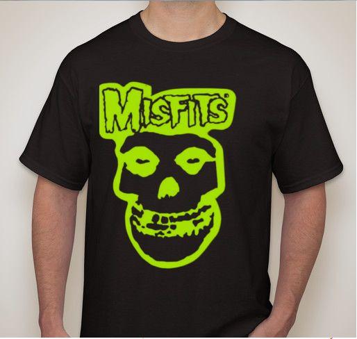 MISFITS skull Thrash hardcore Punk rock band T shirt tee music XXL