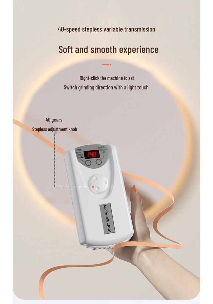 Rechargeable Electric Nail Grinder & File for Salons - Professional Cuticle & Nail Remover