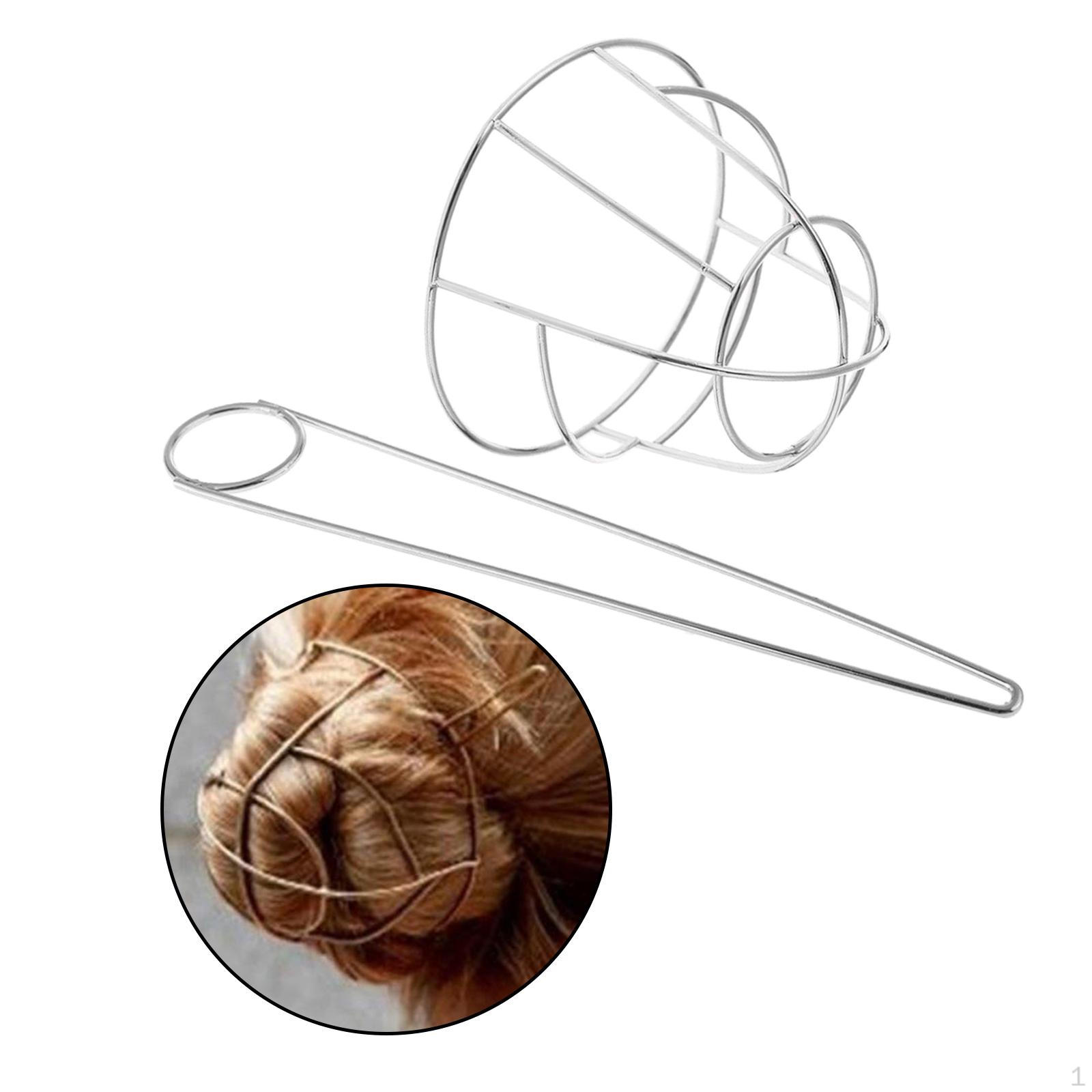 

Hair Slider Pin Thru Barrette Clip with Gift срібний