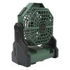 Outdoor Camping Fan ABS Stepless Lighting Portable 7800mah 5V Rechargeable Light for Traveling Black and Green