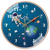 Cartoon Universe Astronaut Wall Clock Mute for Time Clocks Hanging Art Clock for Home Bedroom Kid Room Decoration Children D57B