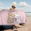 Cute Cat Mikko I-illustrations Microfiber Beach Towel Absorbent Quick dry Soft Yoga Swimming Resort Mountain Climbing Towel