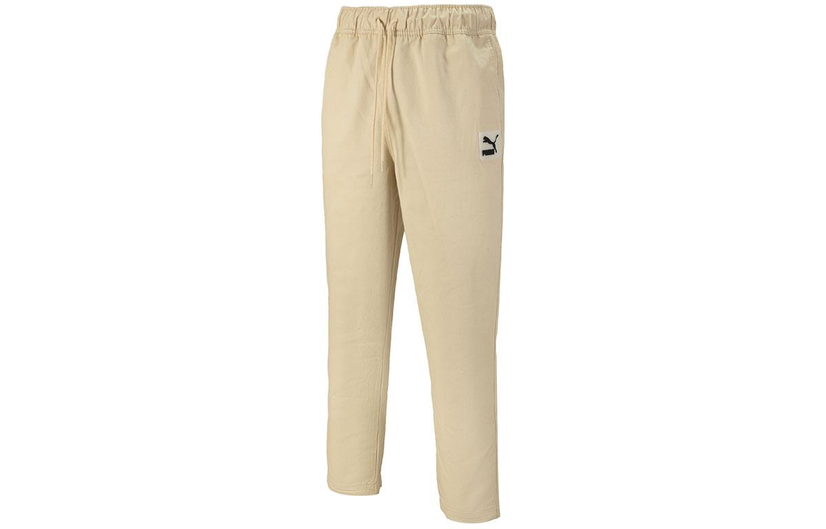 PUMA Casual Pants Men s Khaki Moderate Straight Fit Pants 622144-88 M