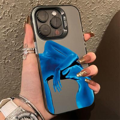 Body Art Vitality Pattern Phone Case for iPhone 16 16E 15 14 13 12 11 Pro Max XS X XR 8 7 Plus SE Shockproof Hard Back Cover