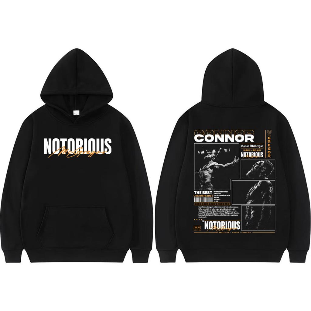 The Notorious Connor McGregor Vintage Graphic Hoodies Men Women Fashion Violence Aesthetic Sweatshirt Casual High Quality Hooded