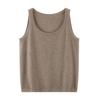 Women's Fine Spun Cashmere Camisole: Slim Fit, Sleeveless, Round Neck Tank Top