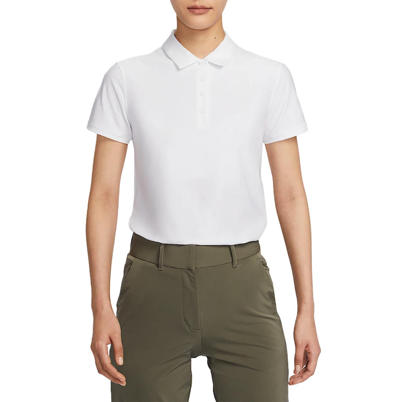 

Nike Dri-Fit Удобная Стильная Универсальная Повседневная Рубашка для Гольфа Женские топы Белая FQ1575-100 M